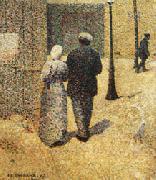 Charles Angrand Couple in the Street oil painting picture wholesale